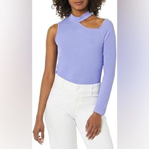 NWT BCBGeneration one shoulder purple top size L